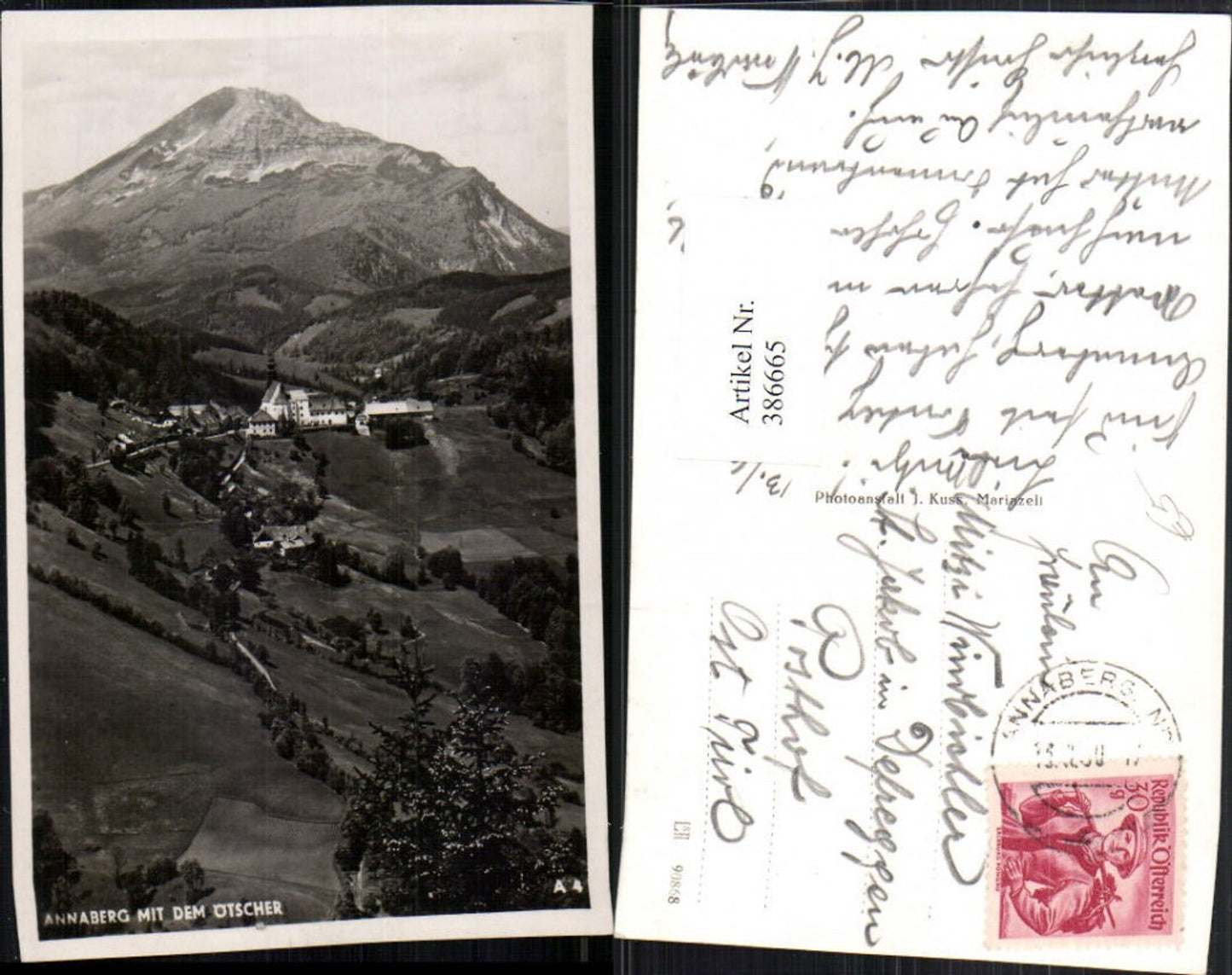 386665,Annaberg Totale m. Ötscher Bergkulisse