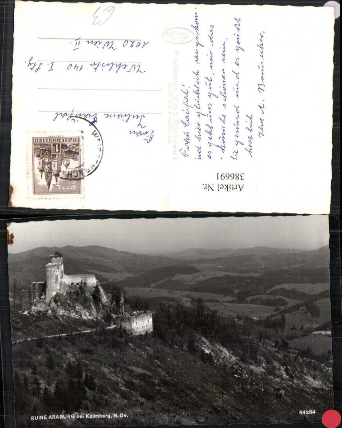 386691,Ruine Araburg b. Kaumberg