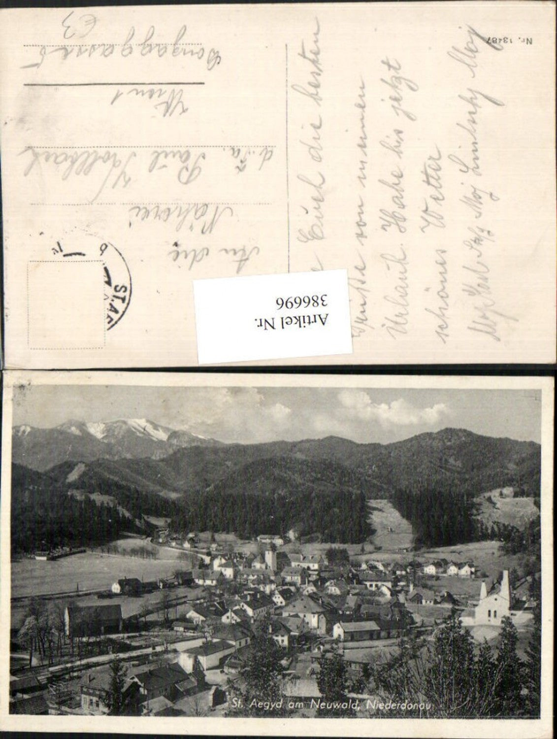 386696,St. Aegyd am Neuwalde Totale Bergkulisse