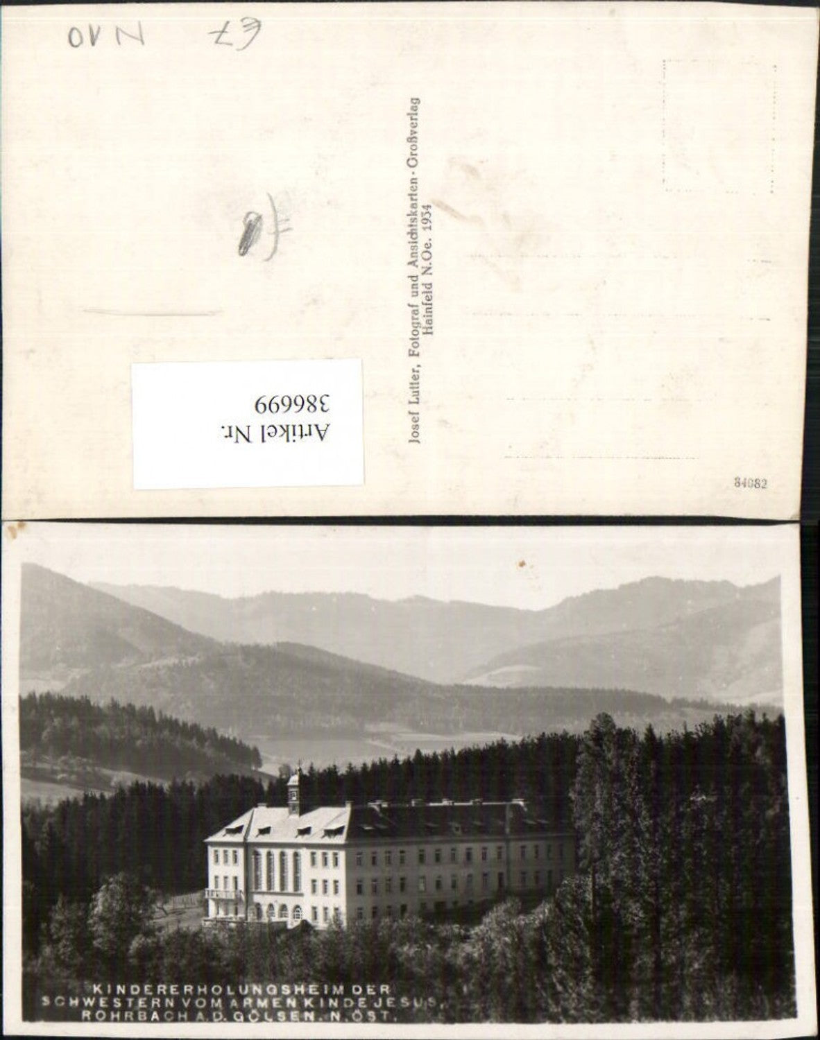 386699,Rohrbach an d. Gölsen Kindererholungsheim der Schwestern