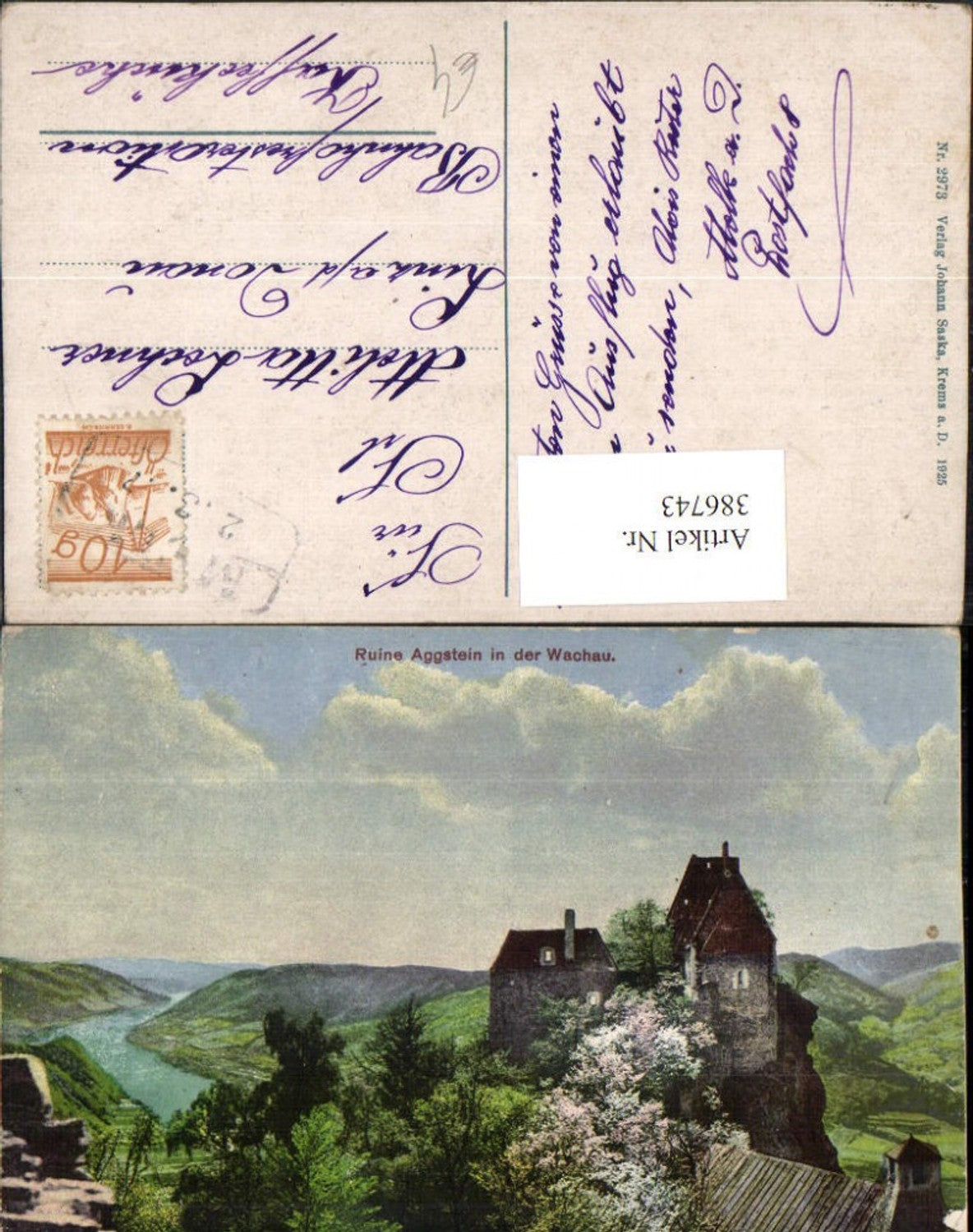 386743, Aggstein ruins in the Wachau near Aggsbach