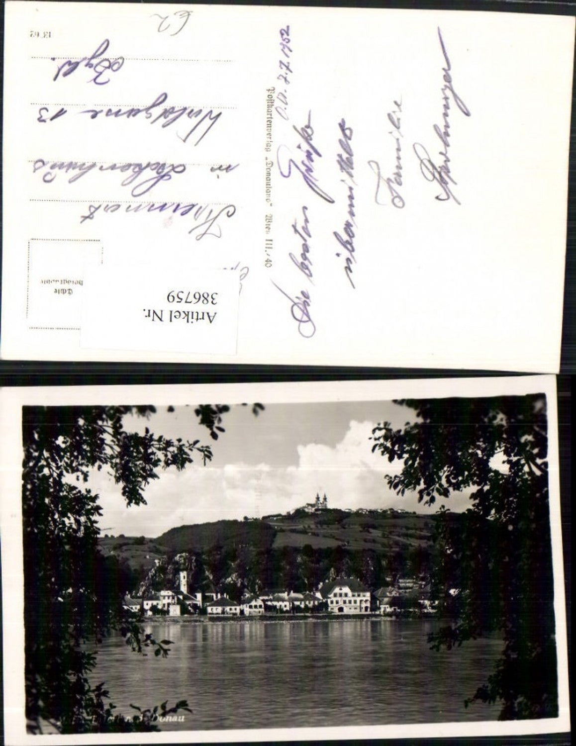 386759, Marbach an der Donau, partial view with Maria Taferl
