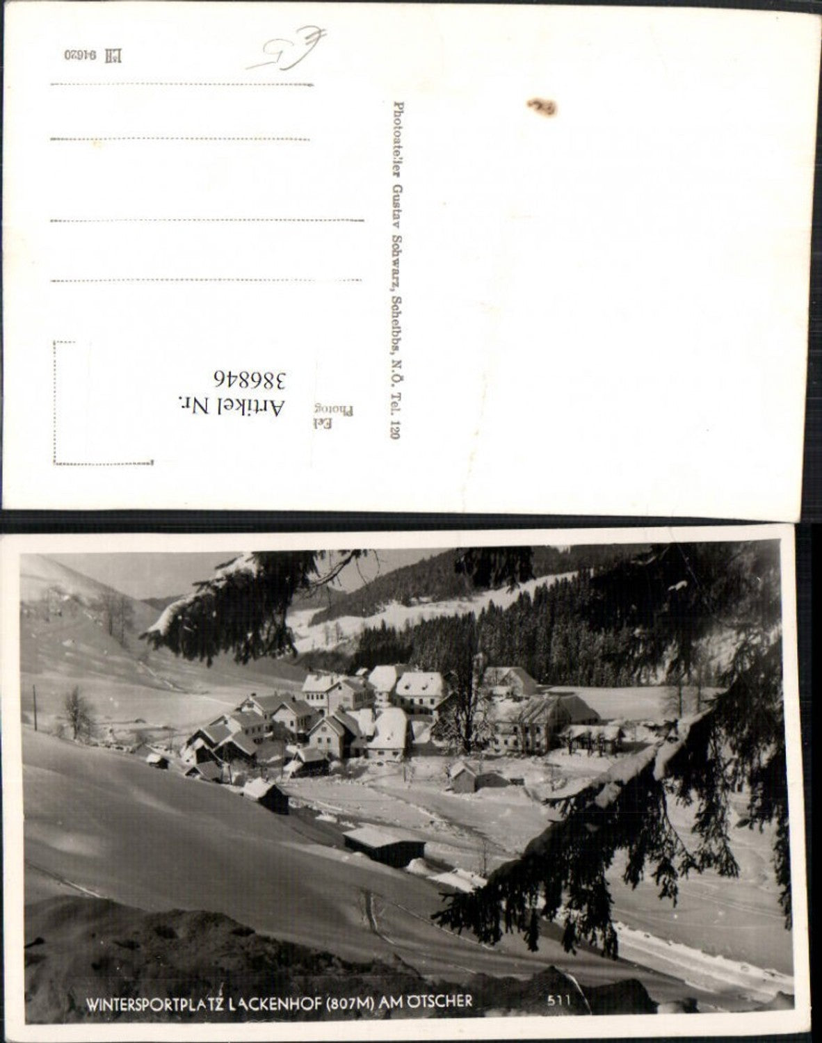 386846,Lackenhof am Ötscher Totale Winterbild