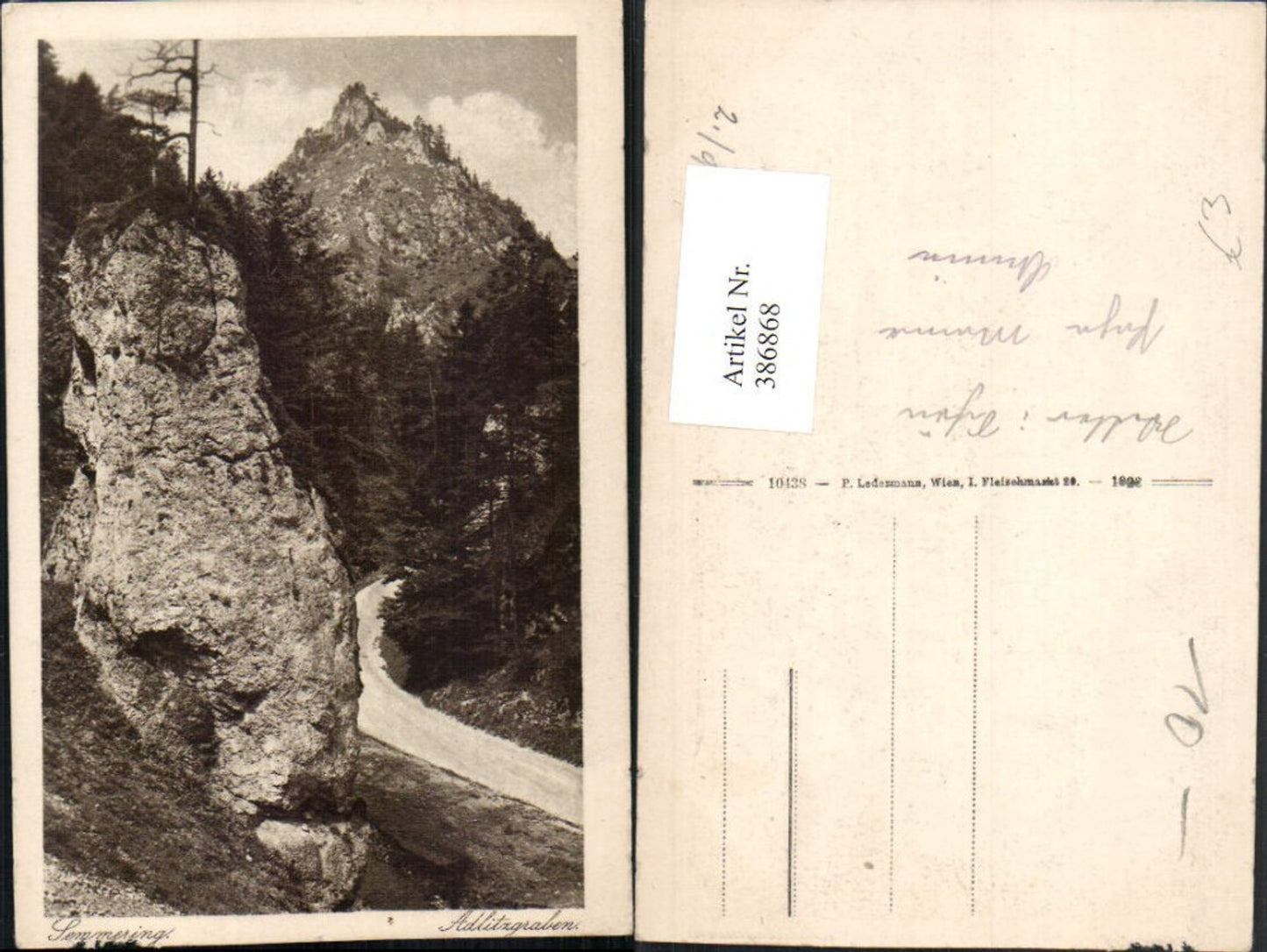 386868,Semmering Adlitzgraben Straße Felsen