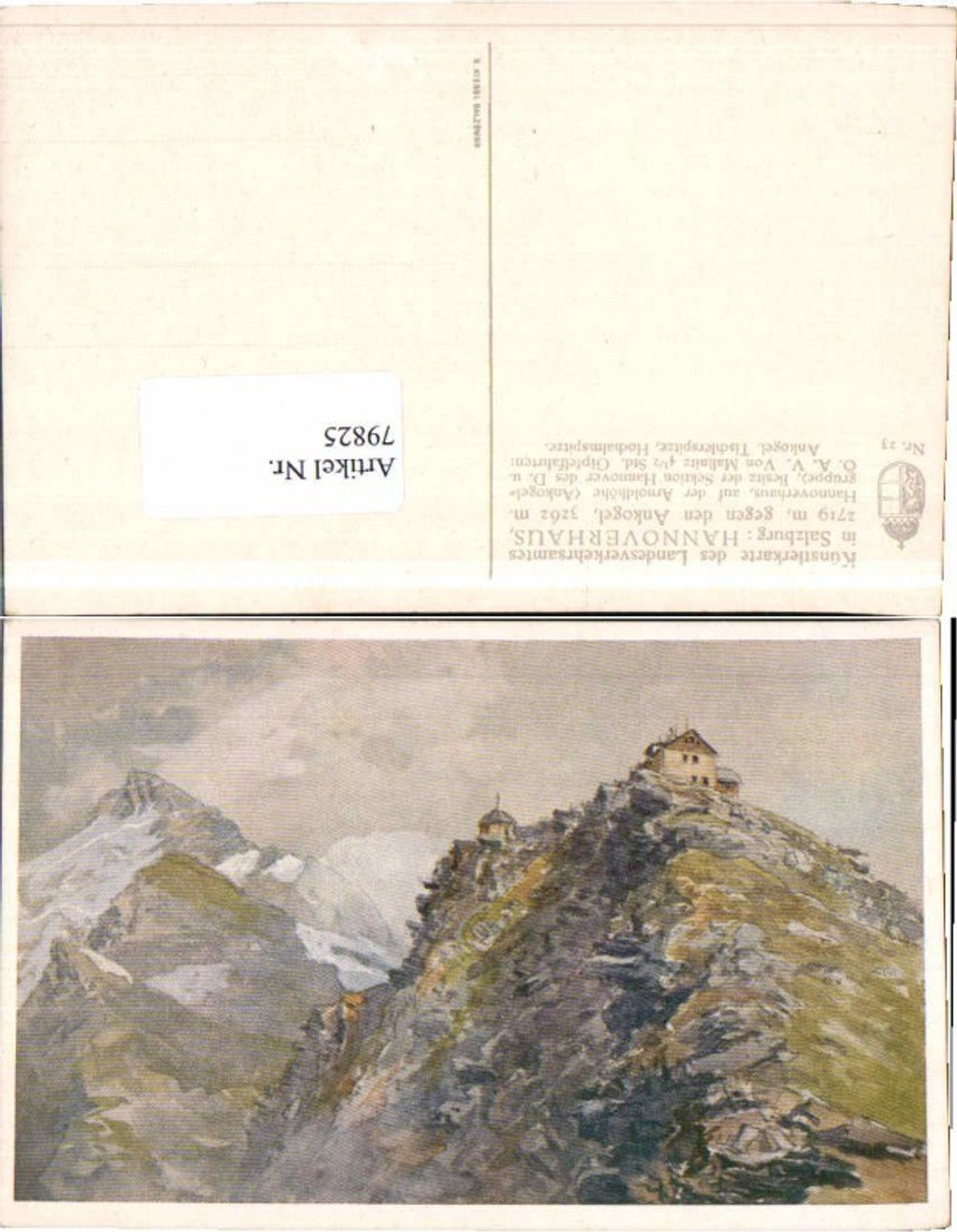 79825, Hannoverhaus near Mallnitz Artist Card