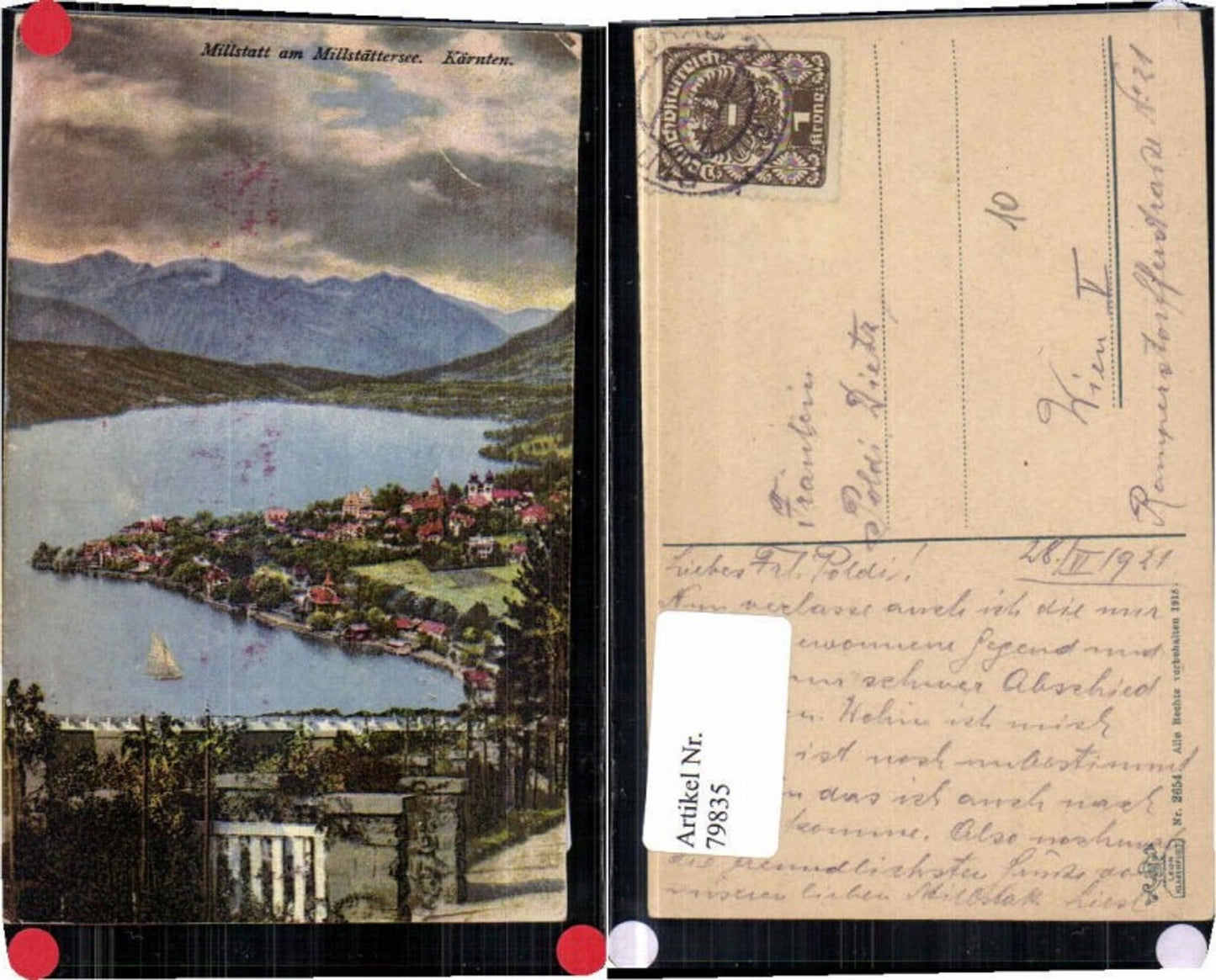 79835, Millstatt am Millstättersee COLOR 1918 pub Leon 2654