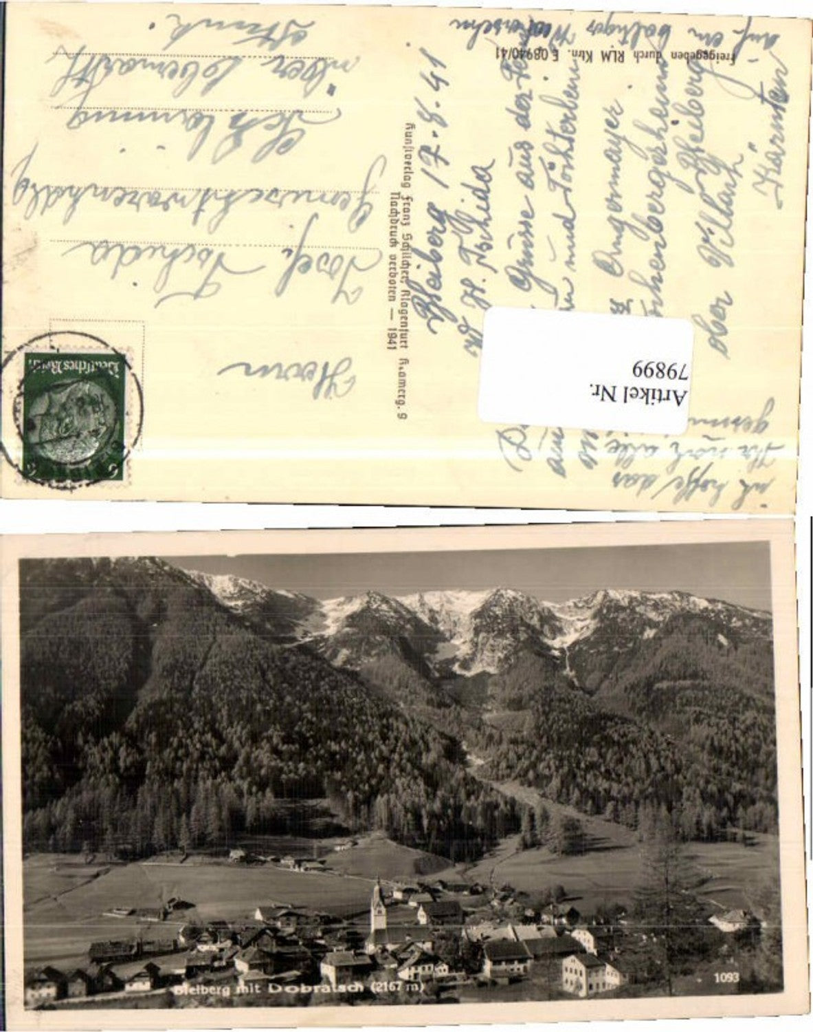 79899,Bleiberg in Kärnten Schilcher 1093