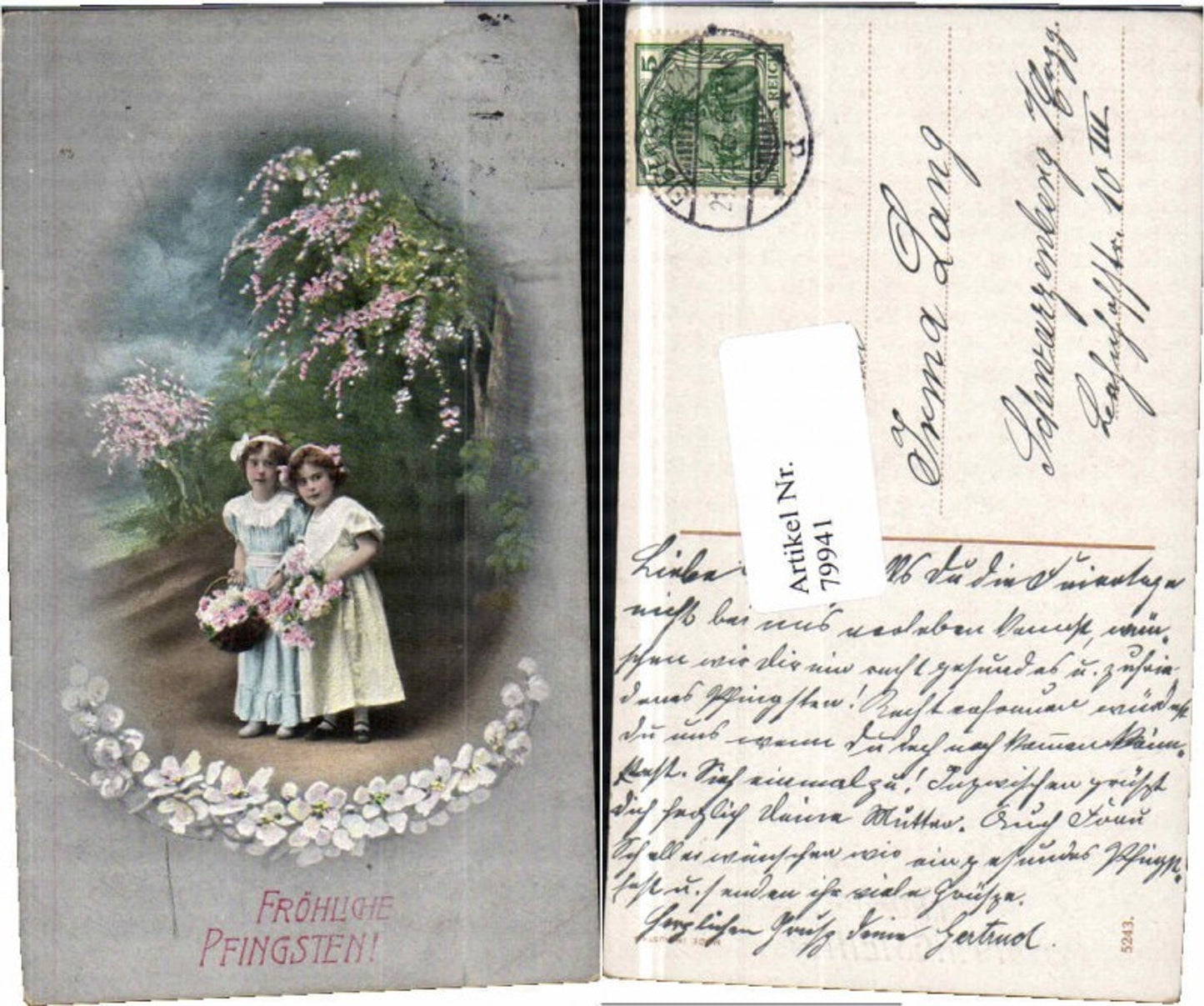 79941,Pfingsten Süsse Kinder Blumenkorb