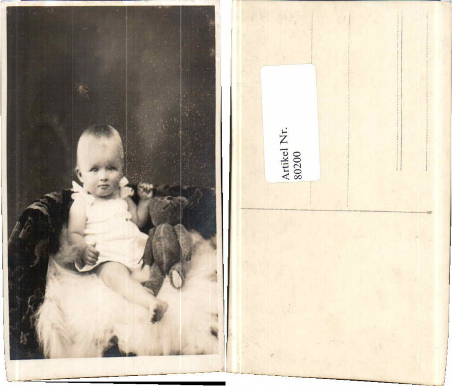 80200, Baby with Teddy Bear Stuffed Animal
