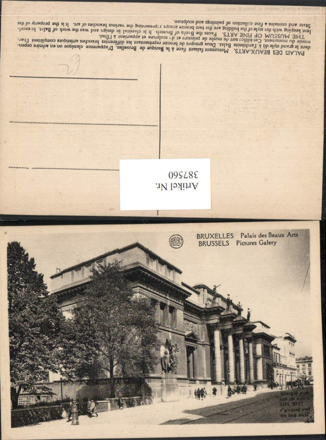 387560,Belgium Bruxelles Brüssel Palais des Beaux Arts Gebäude