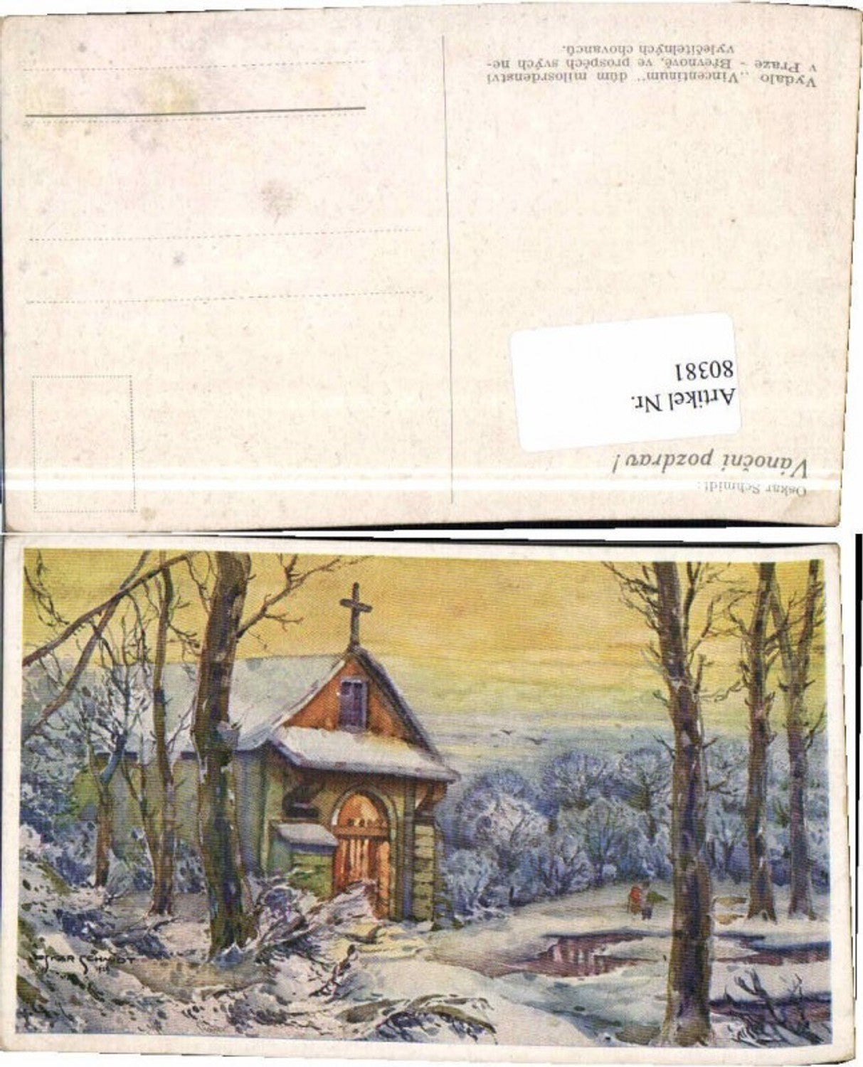80381,Oskar Schmidt Kapelle im Wald