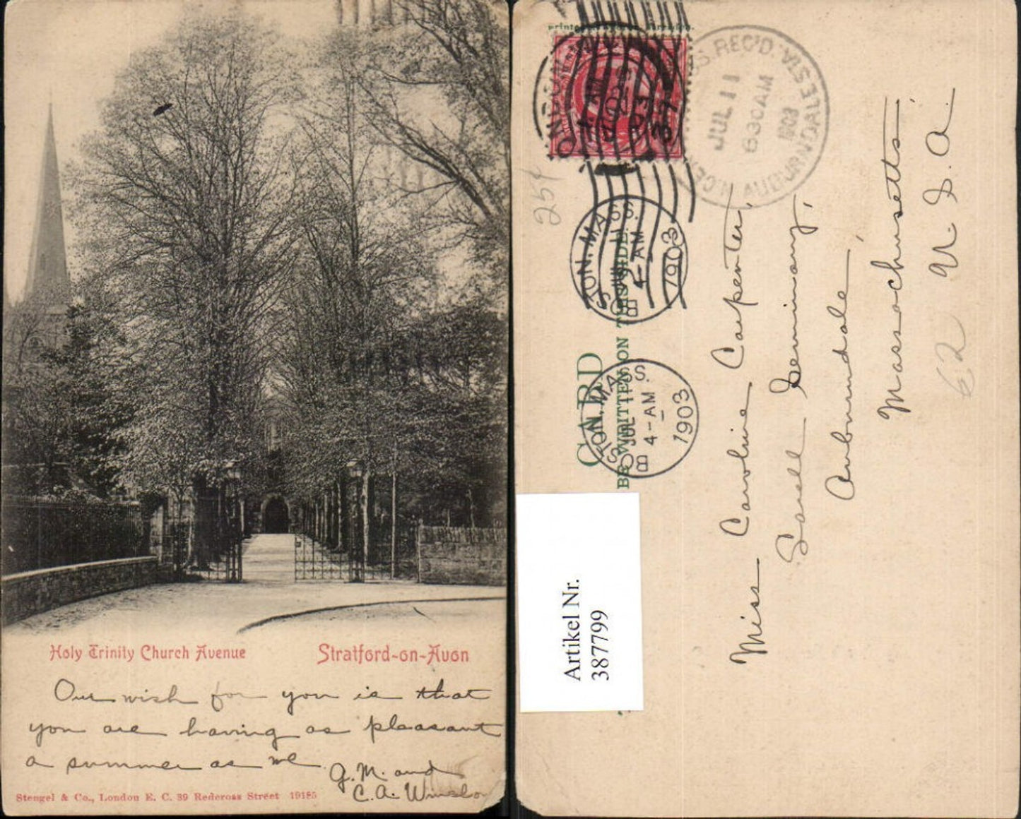 Alte Ansichtskarte – Old Postcard