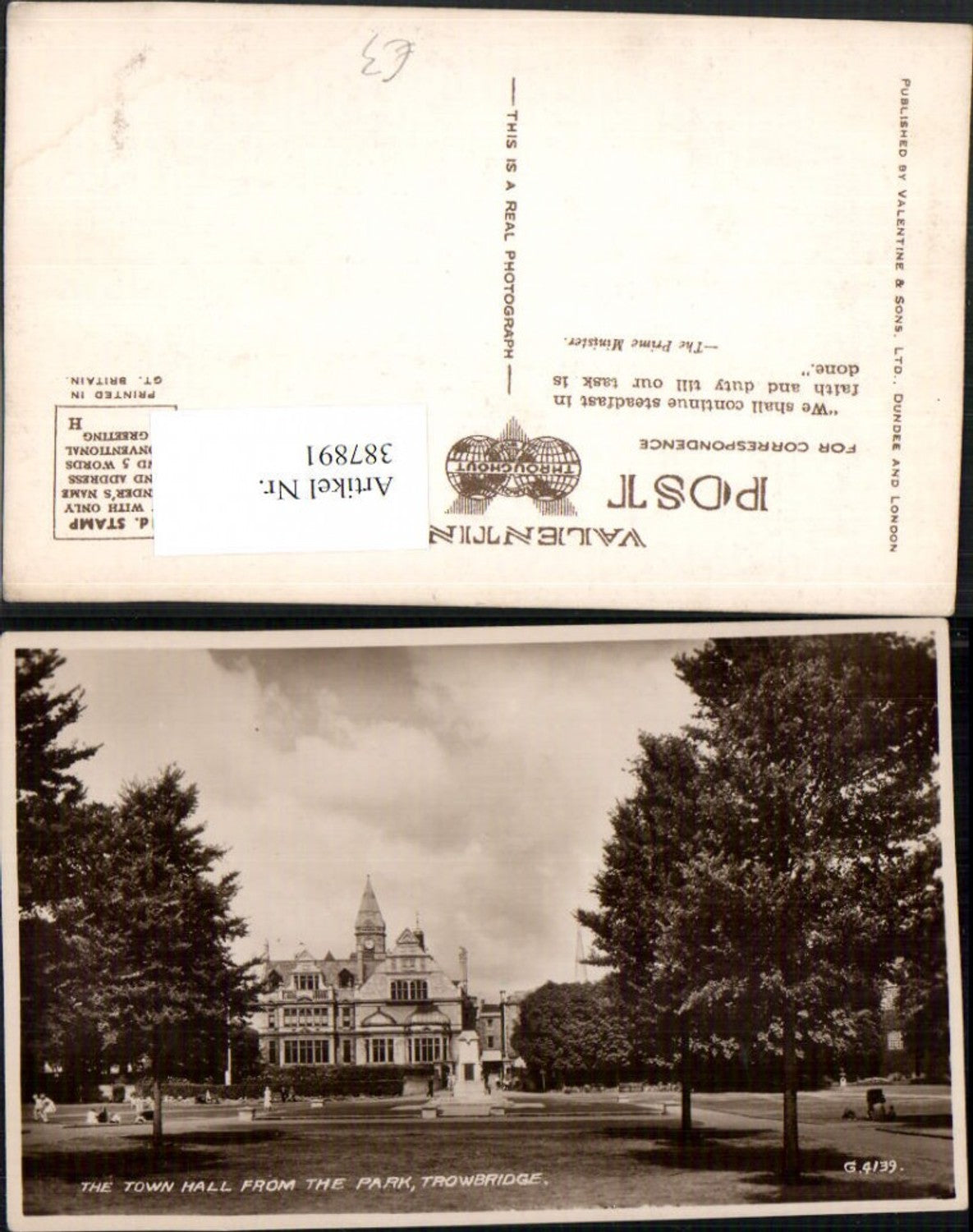 Alte Ansichtskarte – Old Postcard