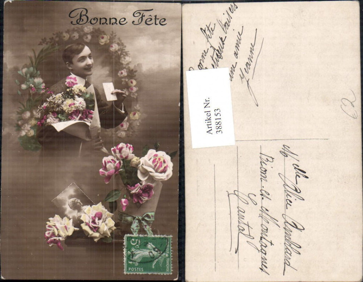 388153,Mann Anzug m. Blumenstrauß Blumen Foto v. Frau Bonne Fete