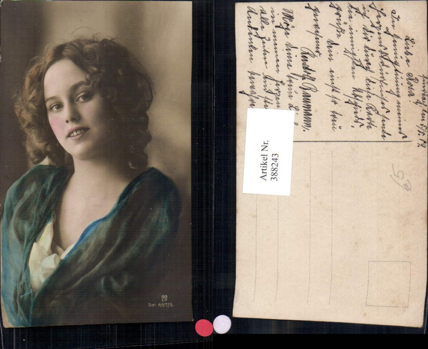 388243, Woman with curly hair portrait