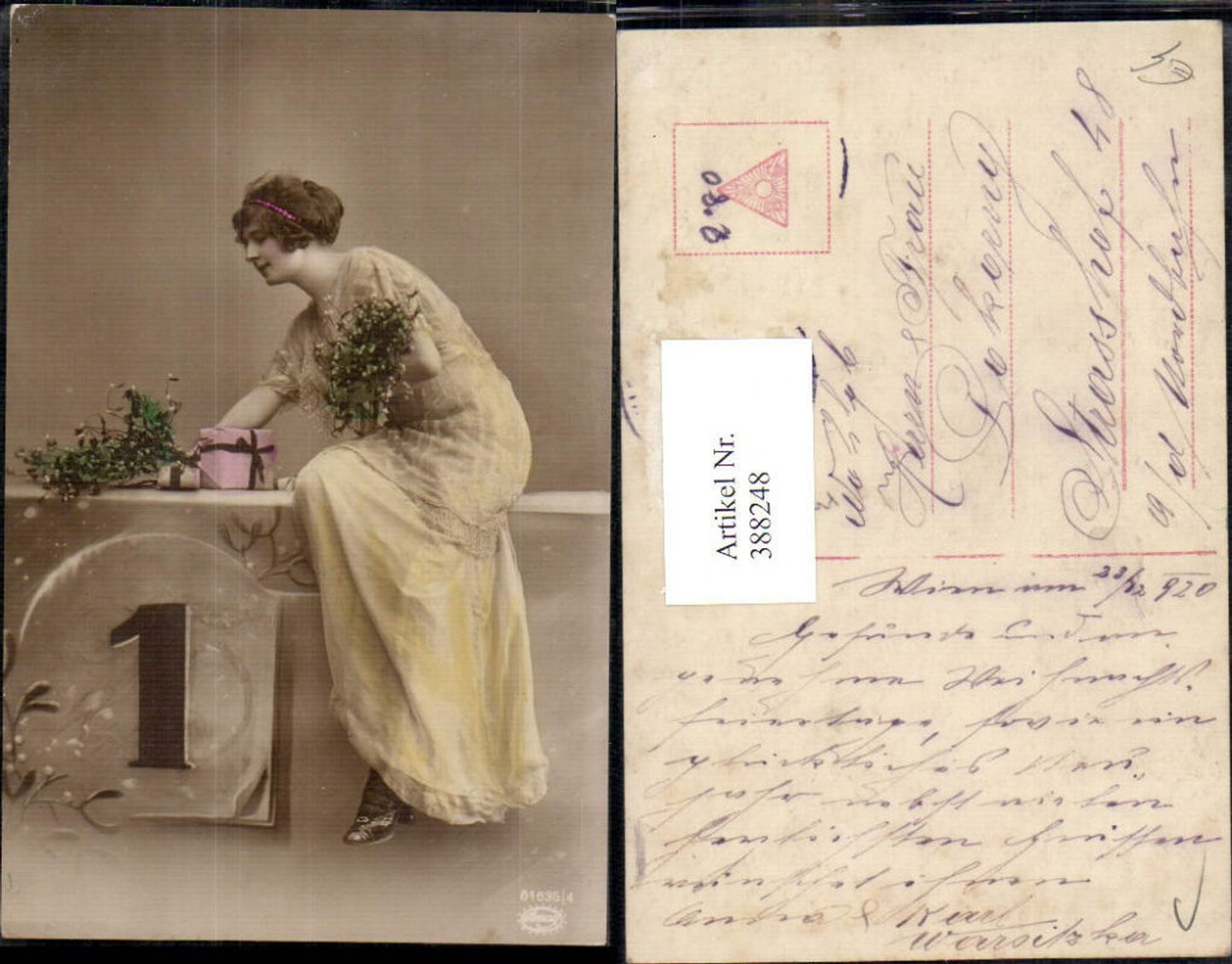 388248,Frau Haarband Geschenke Pakete Misteln Januar 1 Neujahr