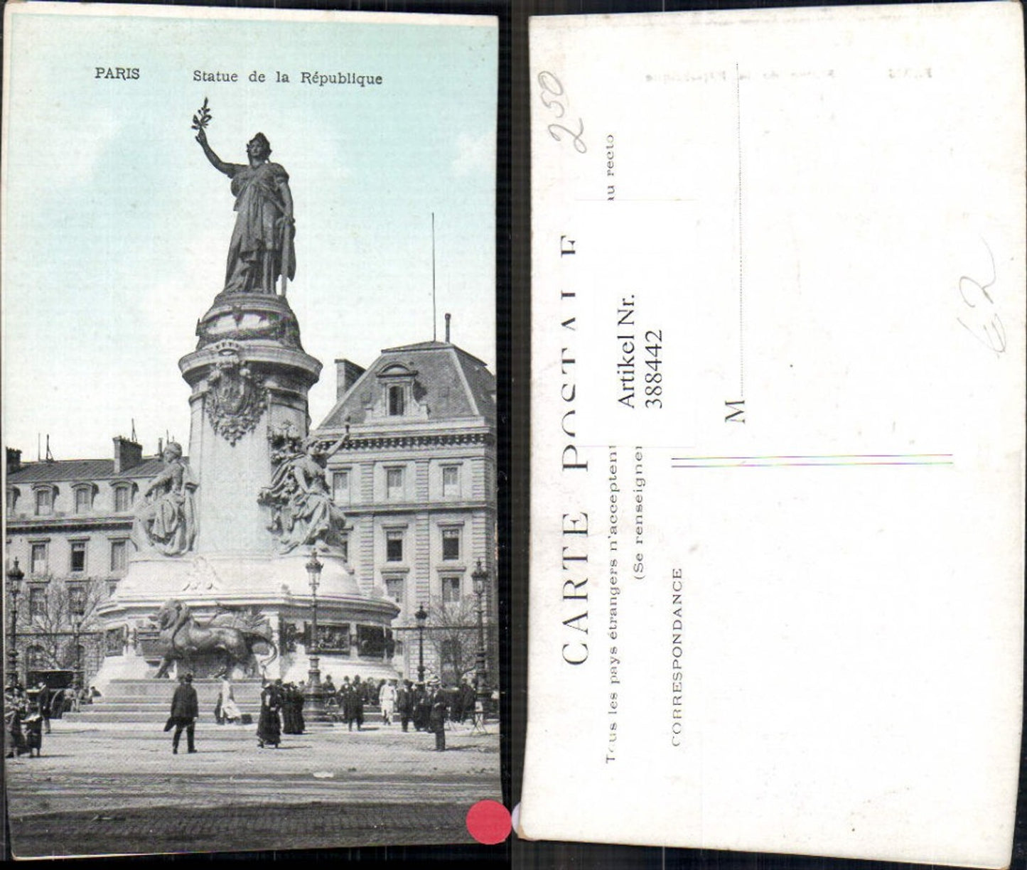 388442,Statue Monument Paris Statue de la Republique