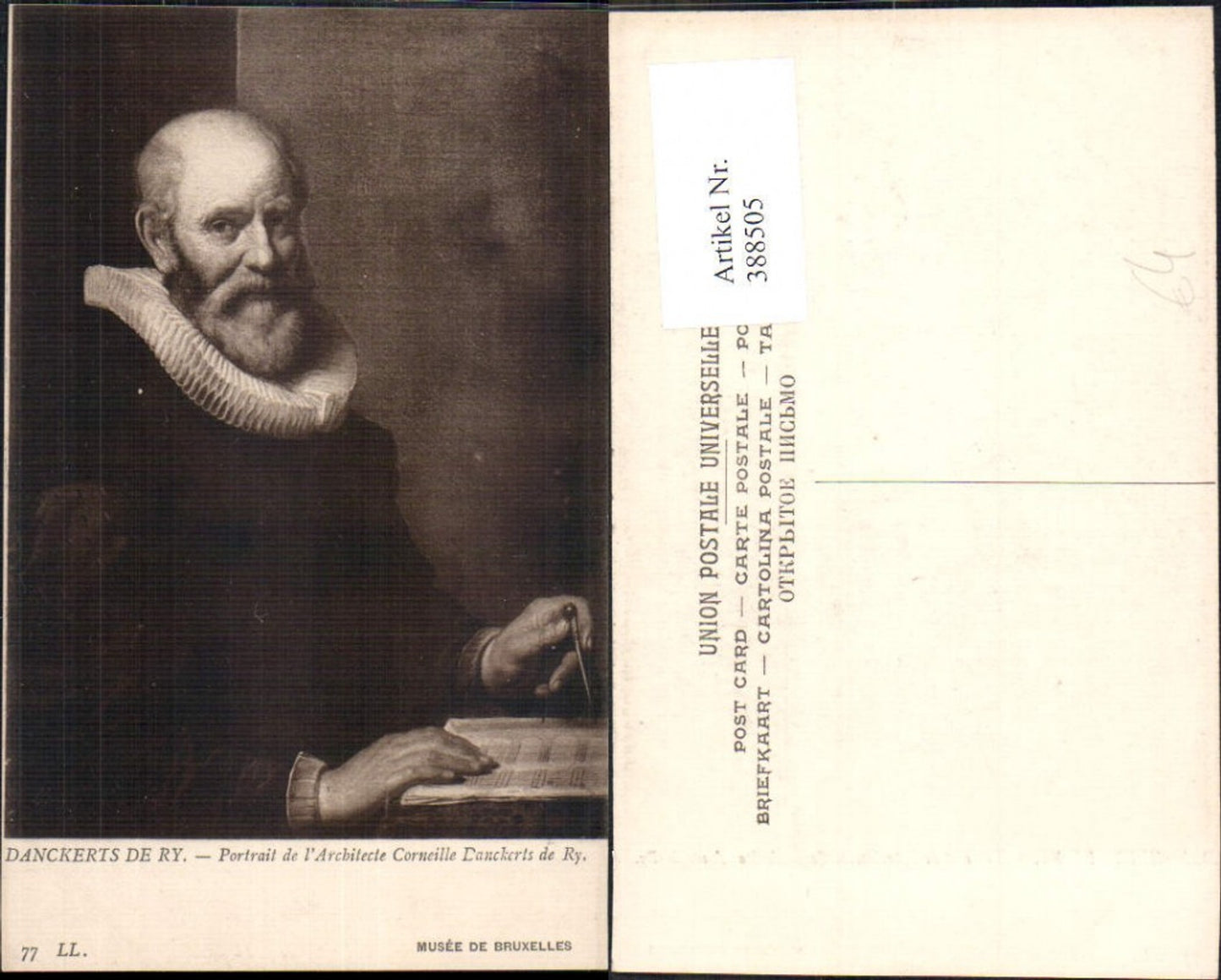388505,Künstler Ak Danckerts de Ry Portrait de l Architecte Corneille Dankerts de Ry Kunst Wissenschaft
