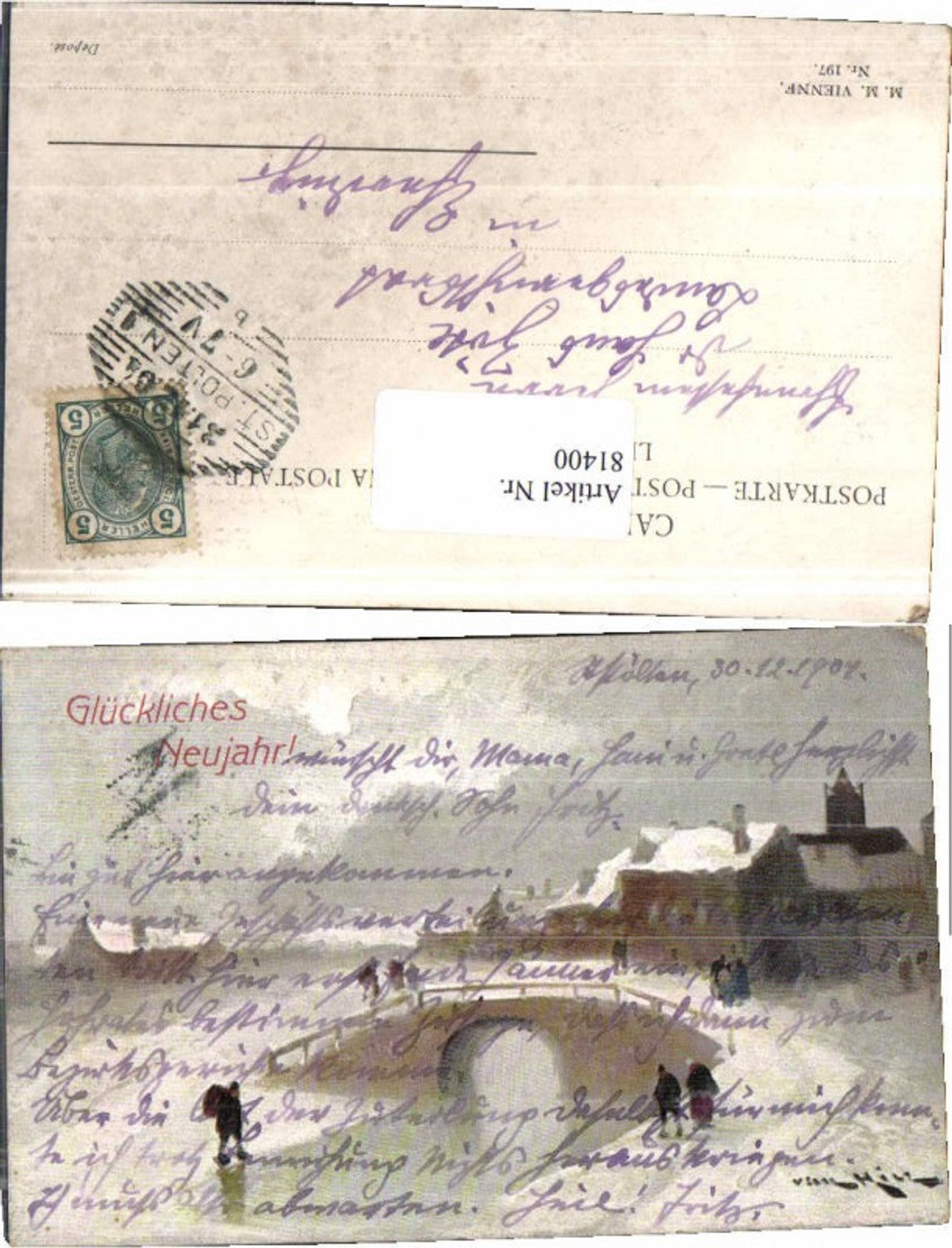 81400,M. Munk Vienne 197 Neujahr Hill V.