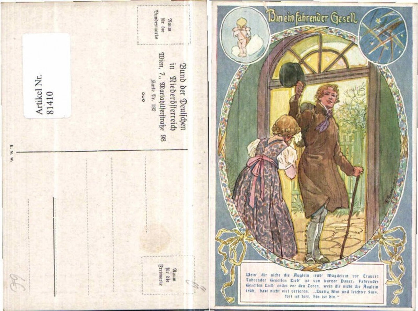 81410,Bund Deutschen Niederösterreich 182 Gareis F. Sign