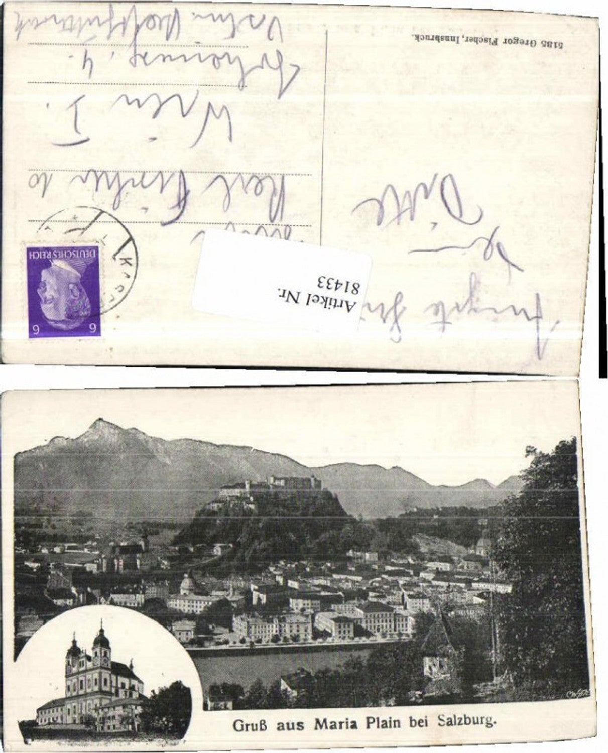 81433, Greetings from Maria Plain, Salzburg 1940