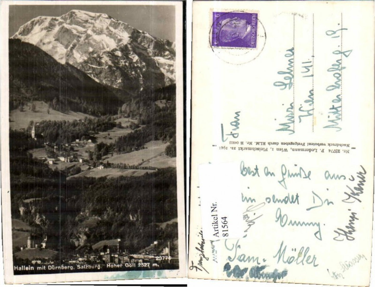 81564,Hallein m. Dürnberg Hoher Göll Ledermann 23774