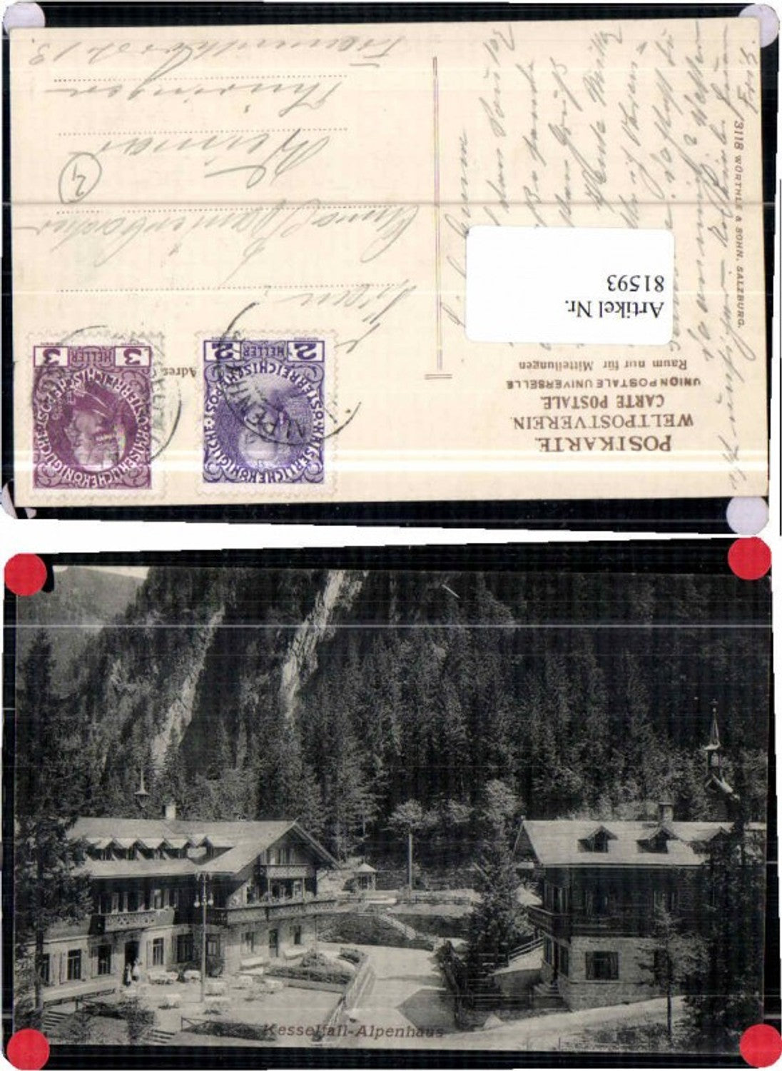 81593,Kesselfall Alphenhaus b. Kaprun 1920