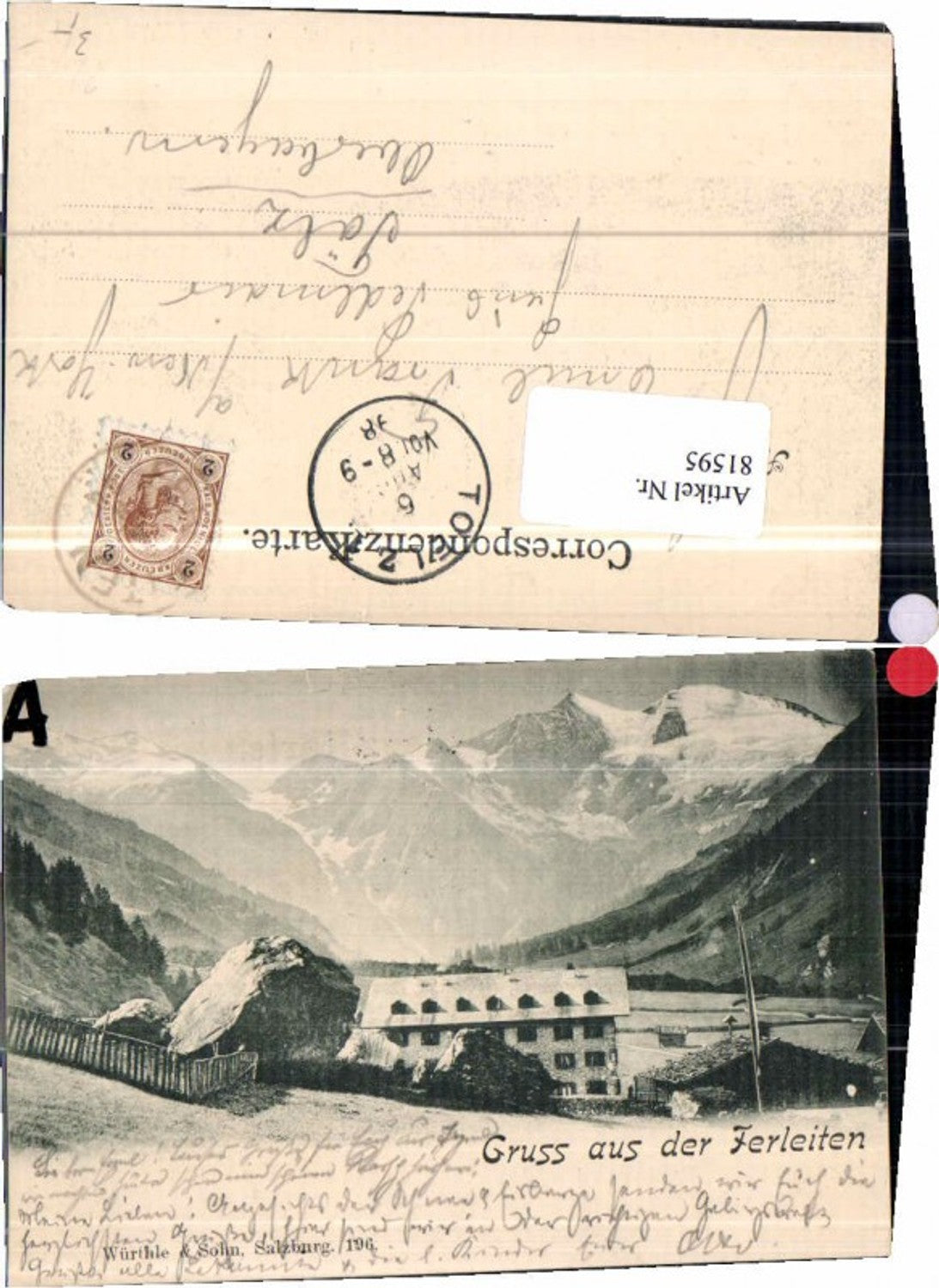 81595,Gruss aus Ferleiten pub Würthle 196