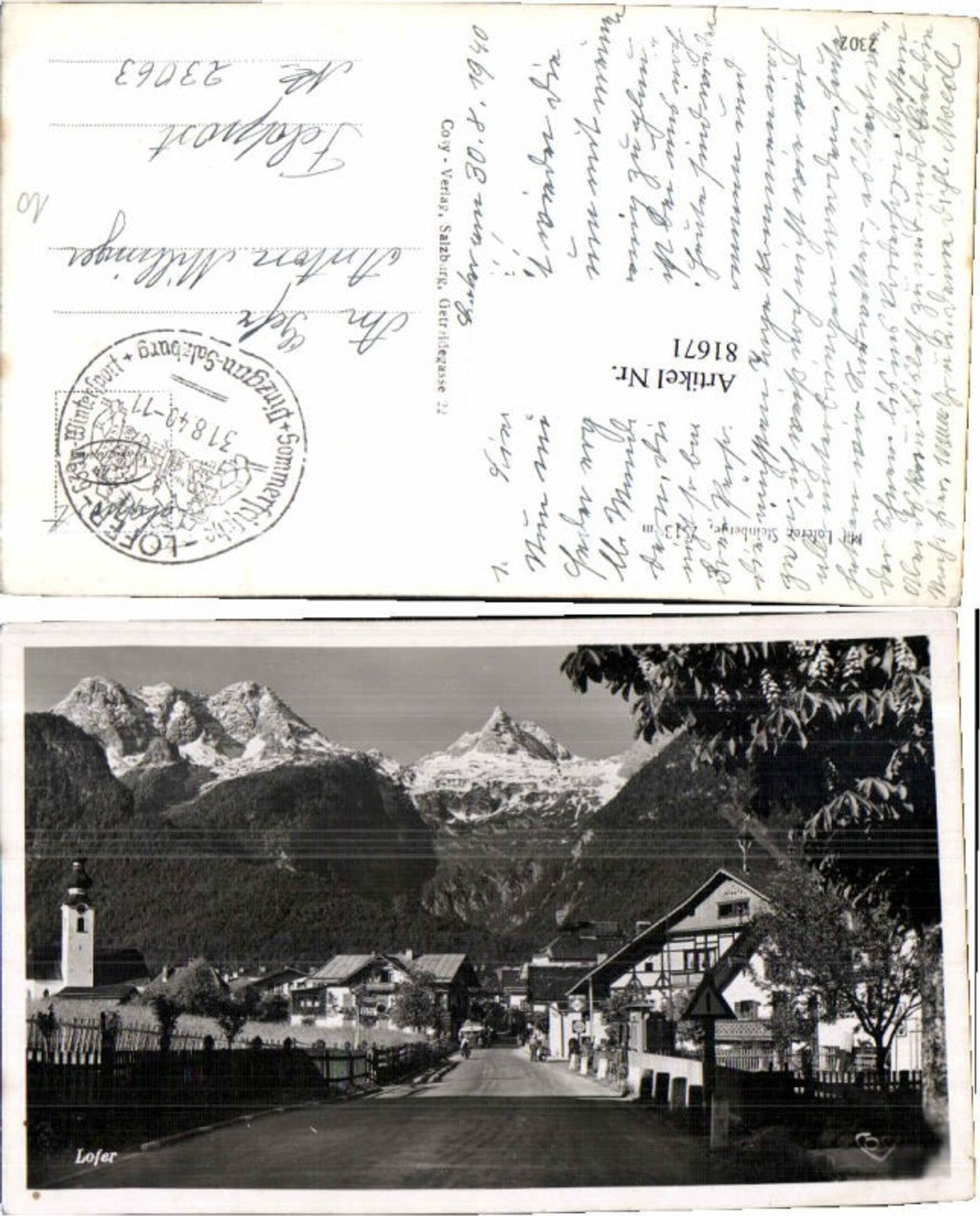 81671,Lofer Strassenansicht pub Cosy 2302