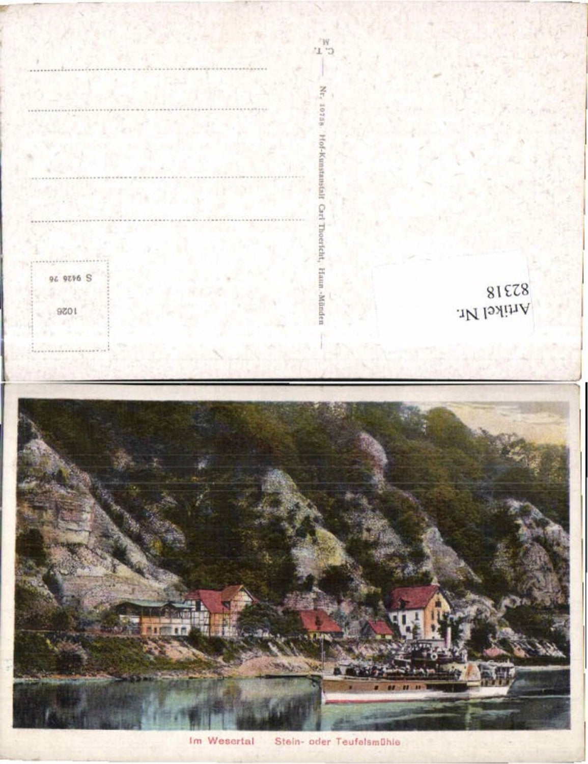 82318,Dölme Pegestorf Wesertal Teufelsmühle Dampfer Boot