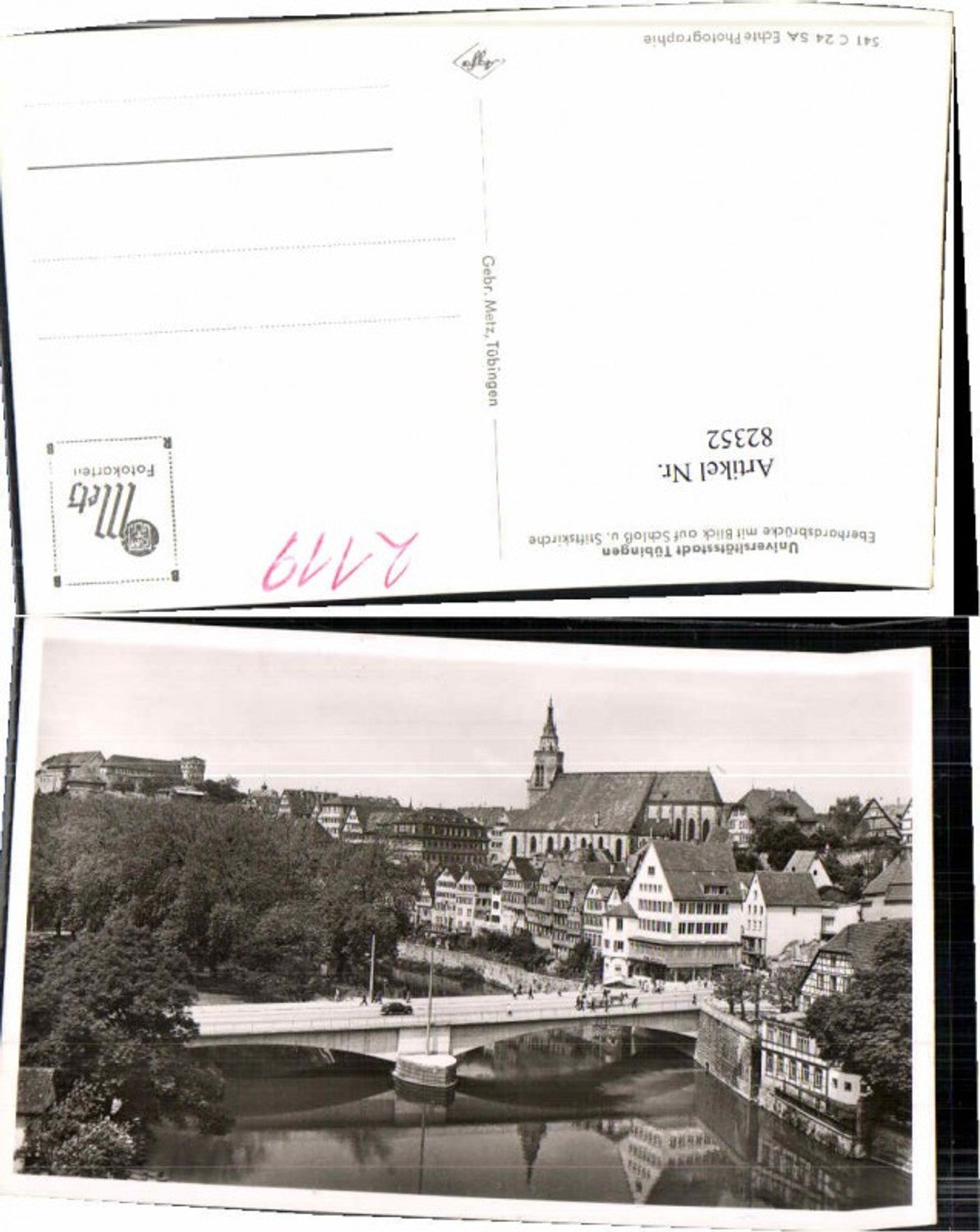 82352,Tübingen Partie zur Brücke Eberhardsbrücke