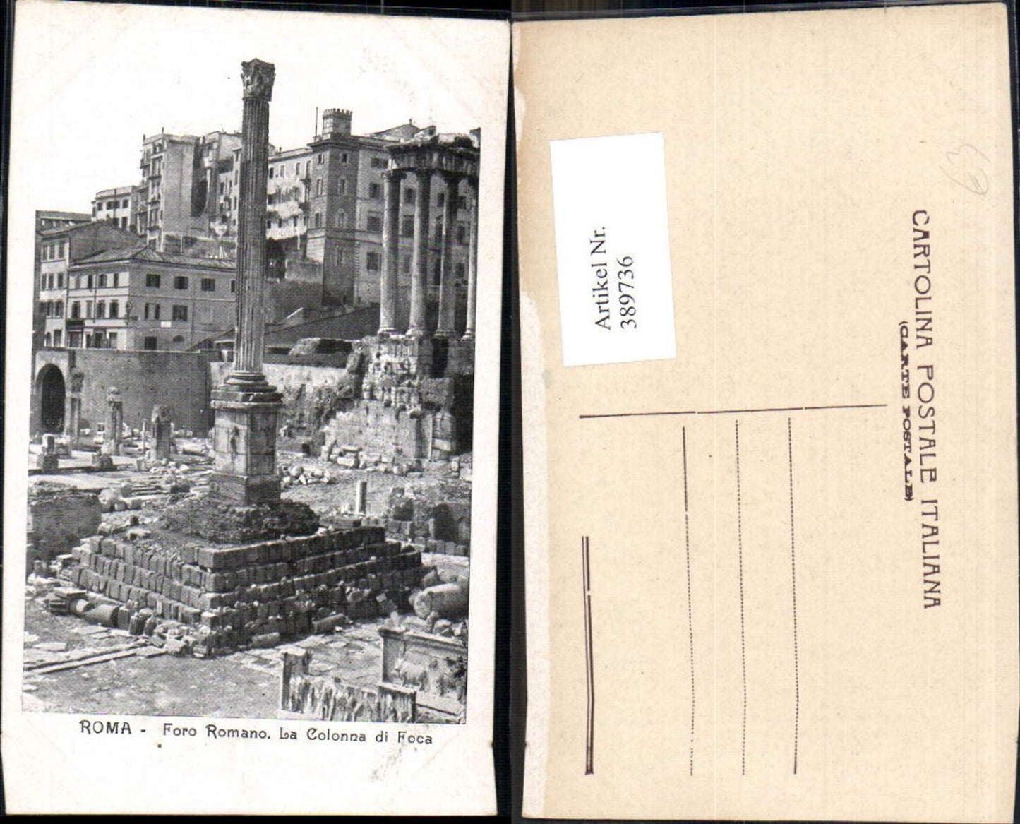 389736,Archäologie Roma Rom Foro Romano La Colonna di Foca Tempel
