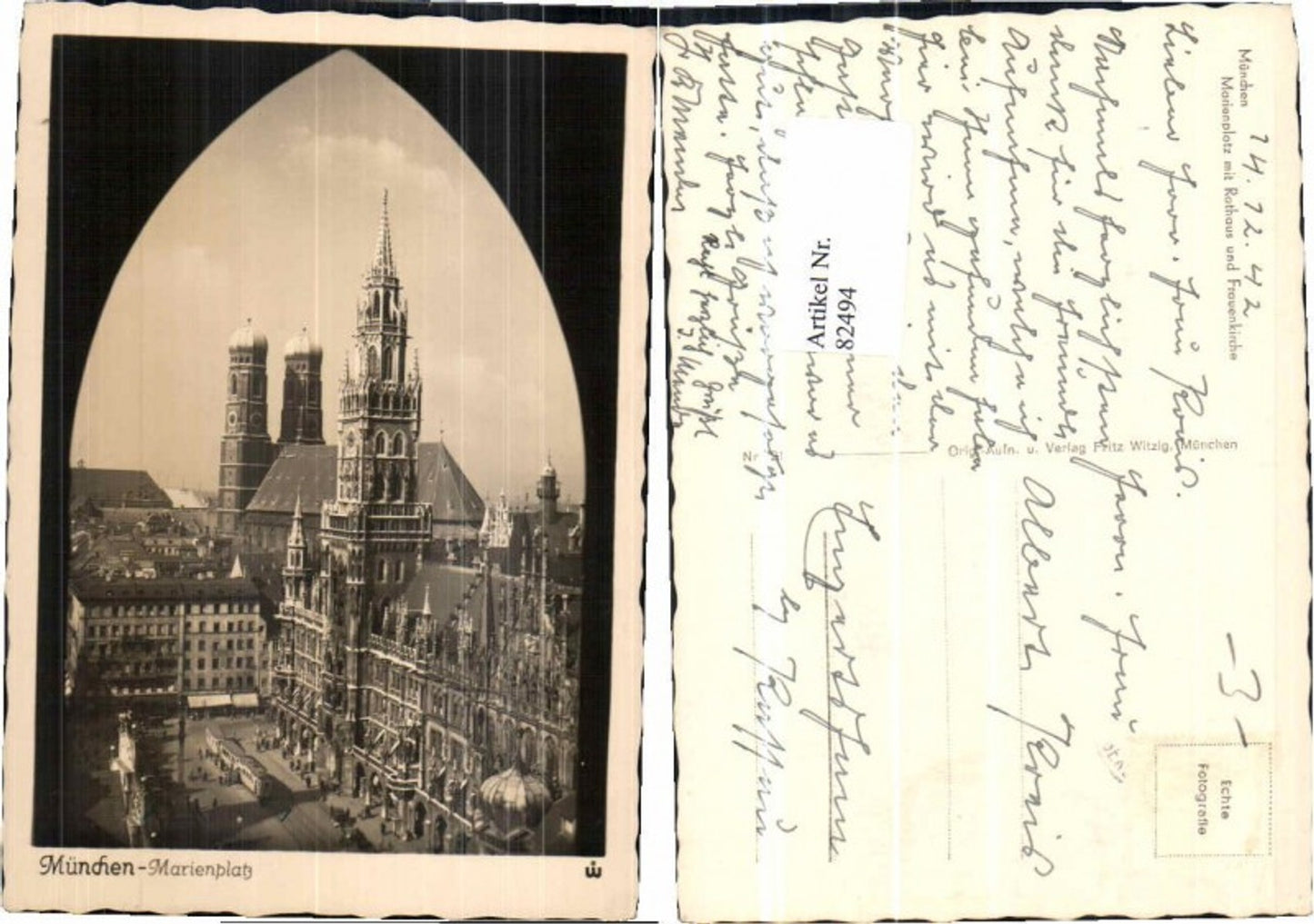 82494,München Marienplatz 1935