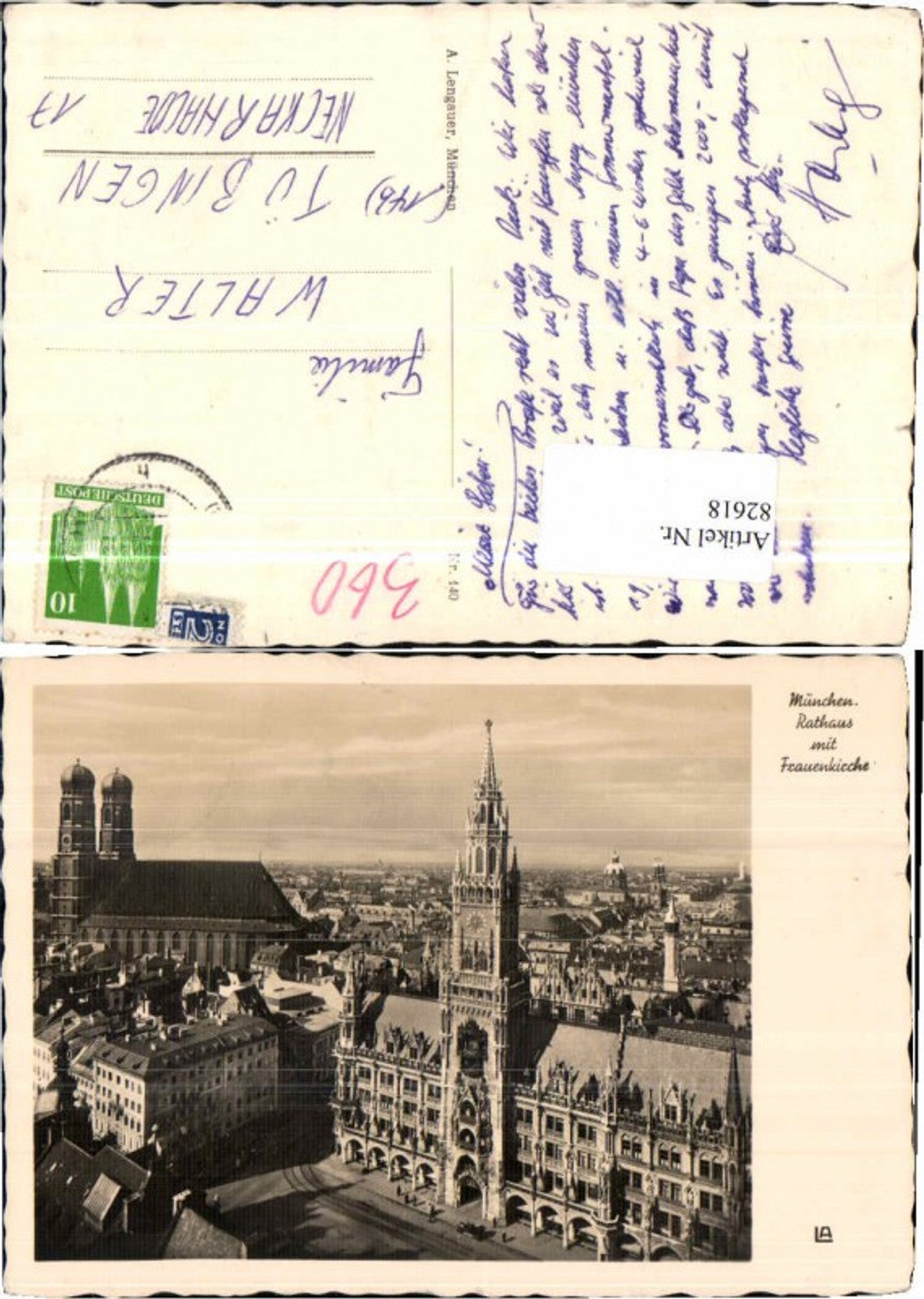 82618,München Rathaus Frauenkirche