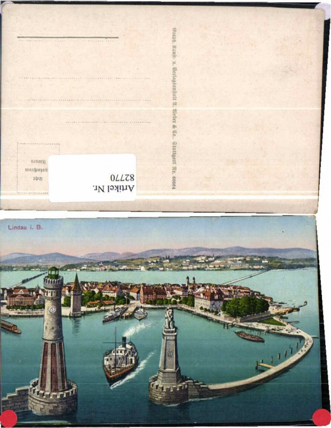 82770,Lindau am Bodensee Hafen Dampfer Leuchtturm