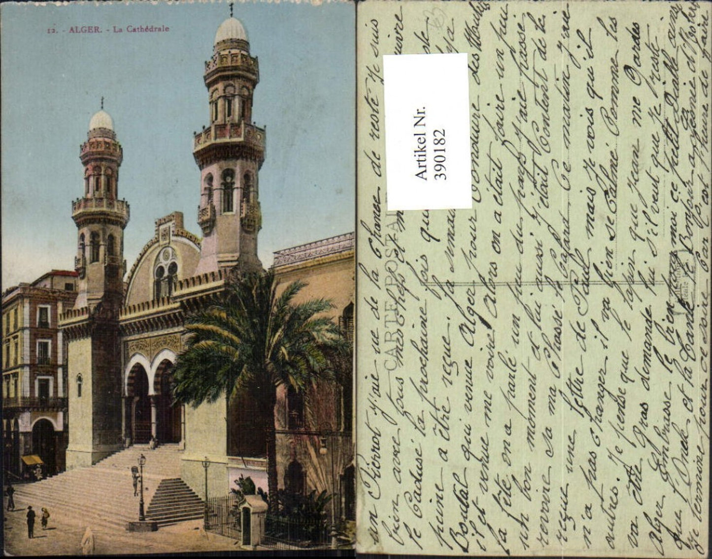 390182,Algeria Alger Algier La Cathedrale Kirche