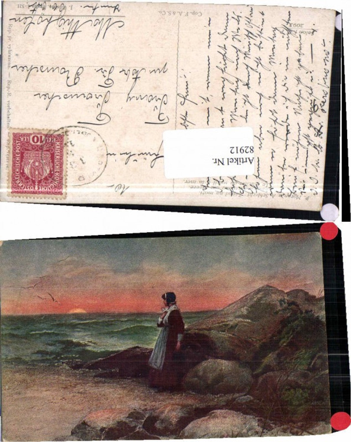 82912,P. Moran Sonnenuntergang am Meer