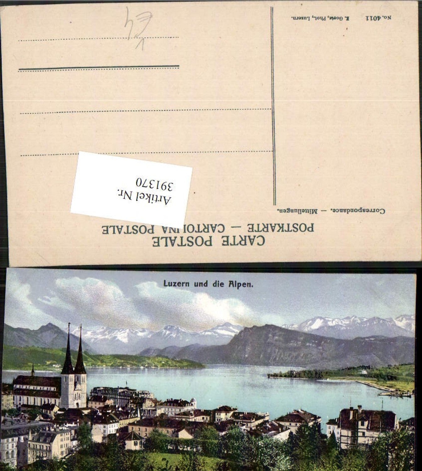 Alte Ansichtskarte – Old Postcard