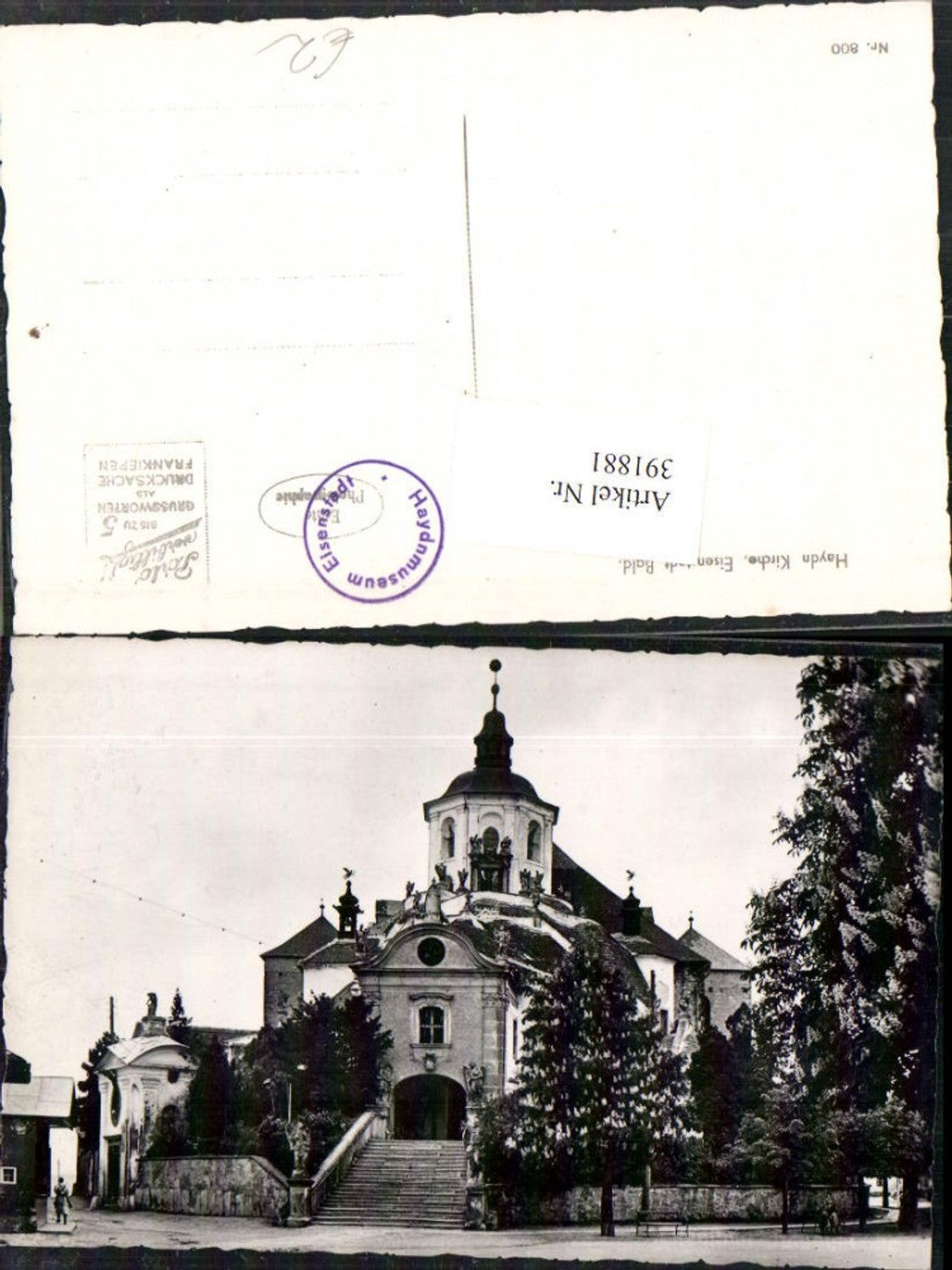 391881,Eisenstadt Haydn-Kirche