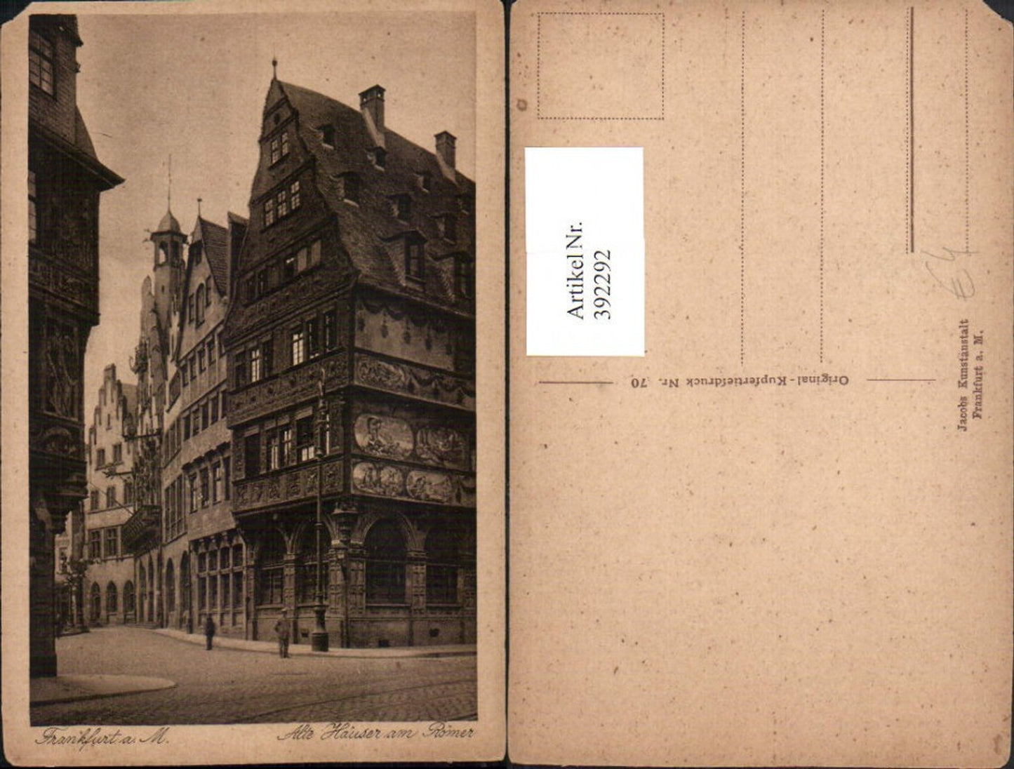 392292,Frankfurt am Main Alte Häuser am Römer Straßenansicht