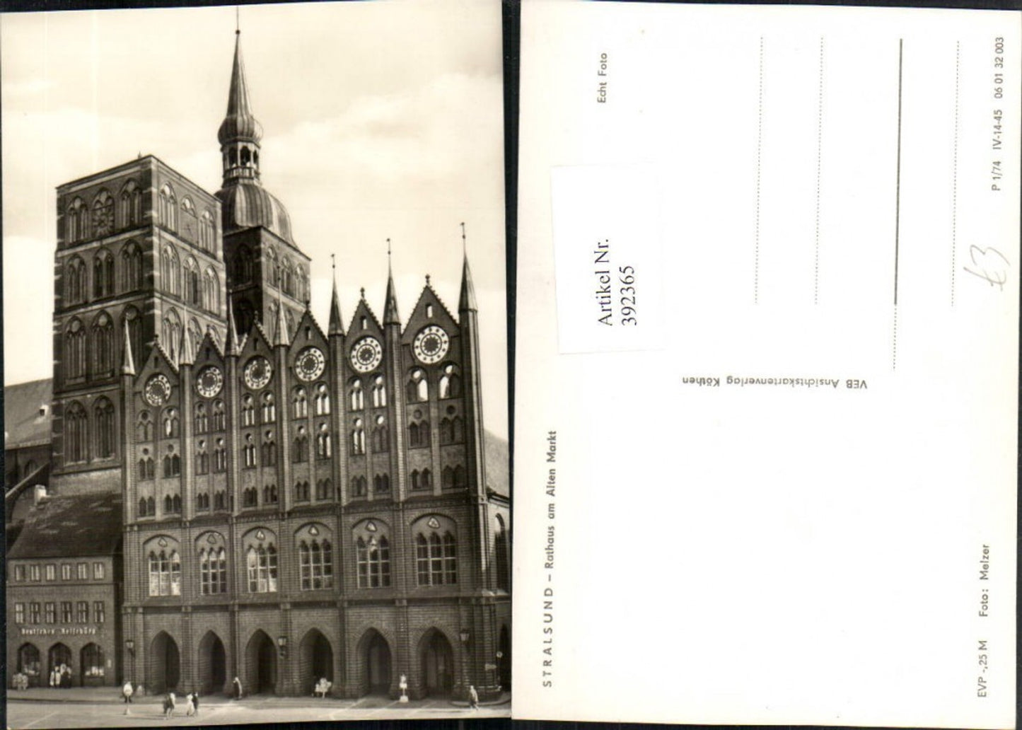 392365,Stralsund Rathaus am Alten Markt