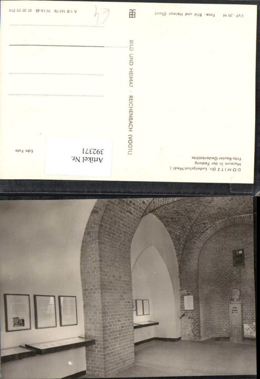 392371,Dömitz Museum in der Festung Fritz-Reuter-Gedenkstätte