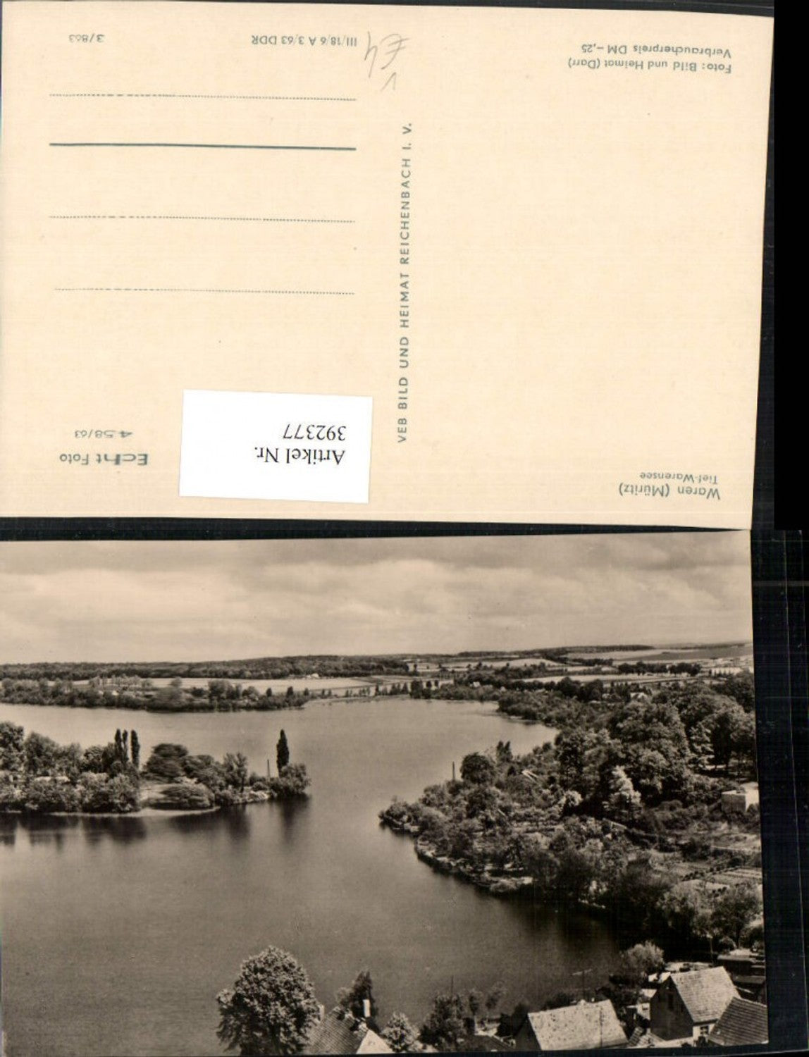 392377,Waren an d. Müritz Tief-Warensee See pub VEB