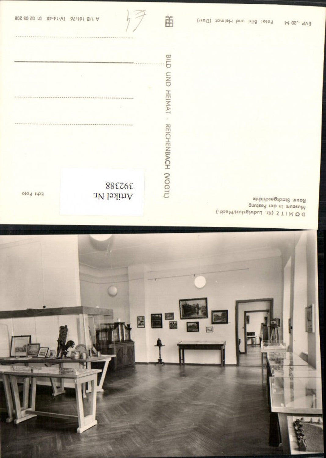 392388,Dömitz Museum in d. Festung Raum Stadtgeschichte