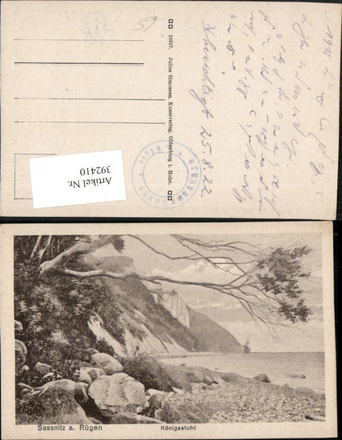 392410,Sassnitz auf Rügen Königsstuhl Steilküste Küste Klippe