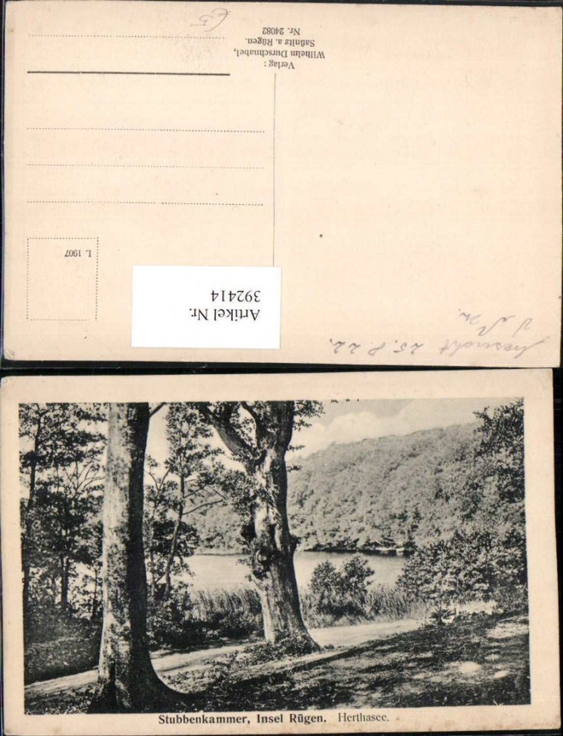 392414,Insel Rügen Stubbenkammer Herthasee See Partie