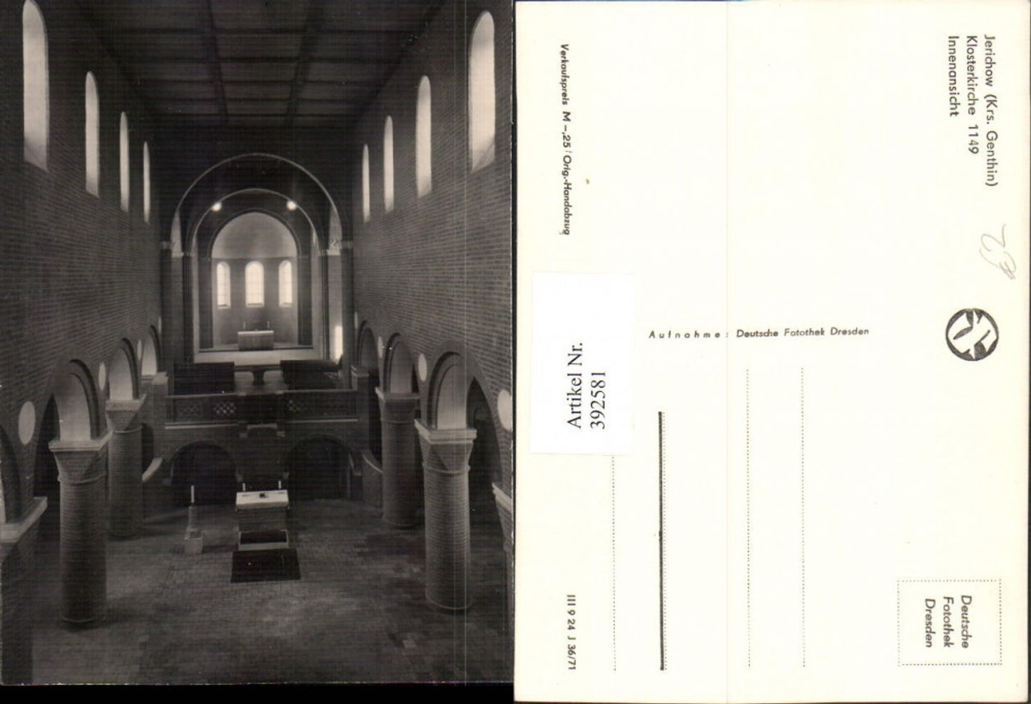 392581,Jerichow Klosterkirche Kirche Innenansicht