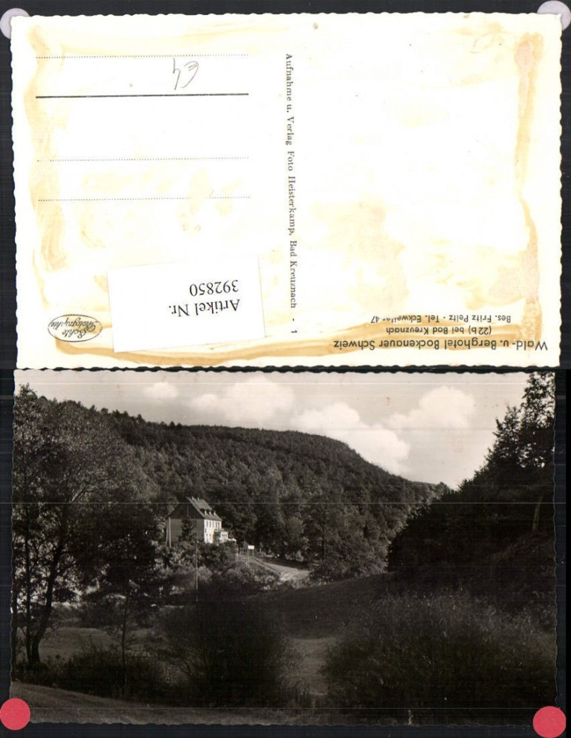 392850,Wald- und Berghotel Bockenauer Schweiz b. Bad Kreuznach