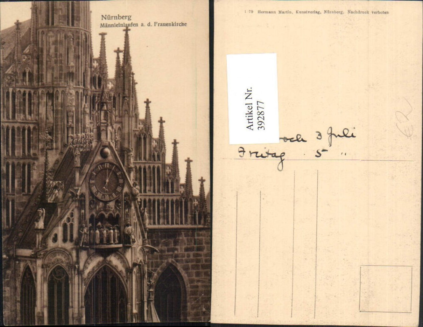 392877,Nürnberg Frauenkirche Kirche Männleinlaufen