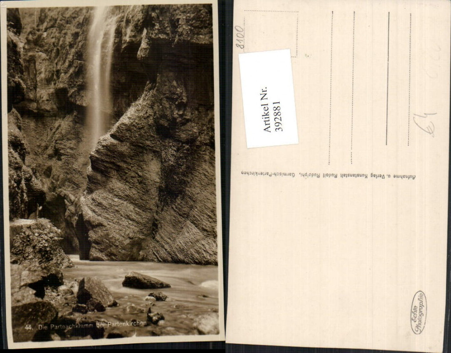 392881,Partnachklamm Klamm b. Garmisch-Partenkirchen Wasserfall